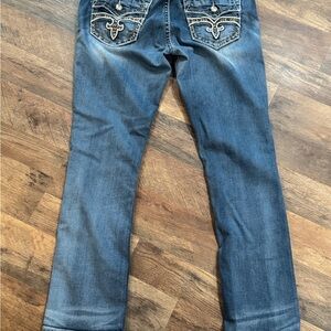 Rock Revival Dark Blue Straight Leg Jeans 31x31